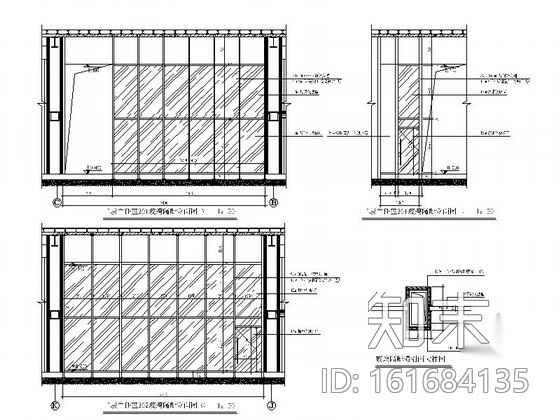 [天津]某图书馆部分室内装修施工图（含方案）cad施工图下载【ID:161684135】