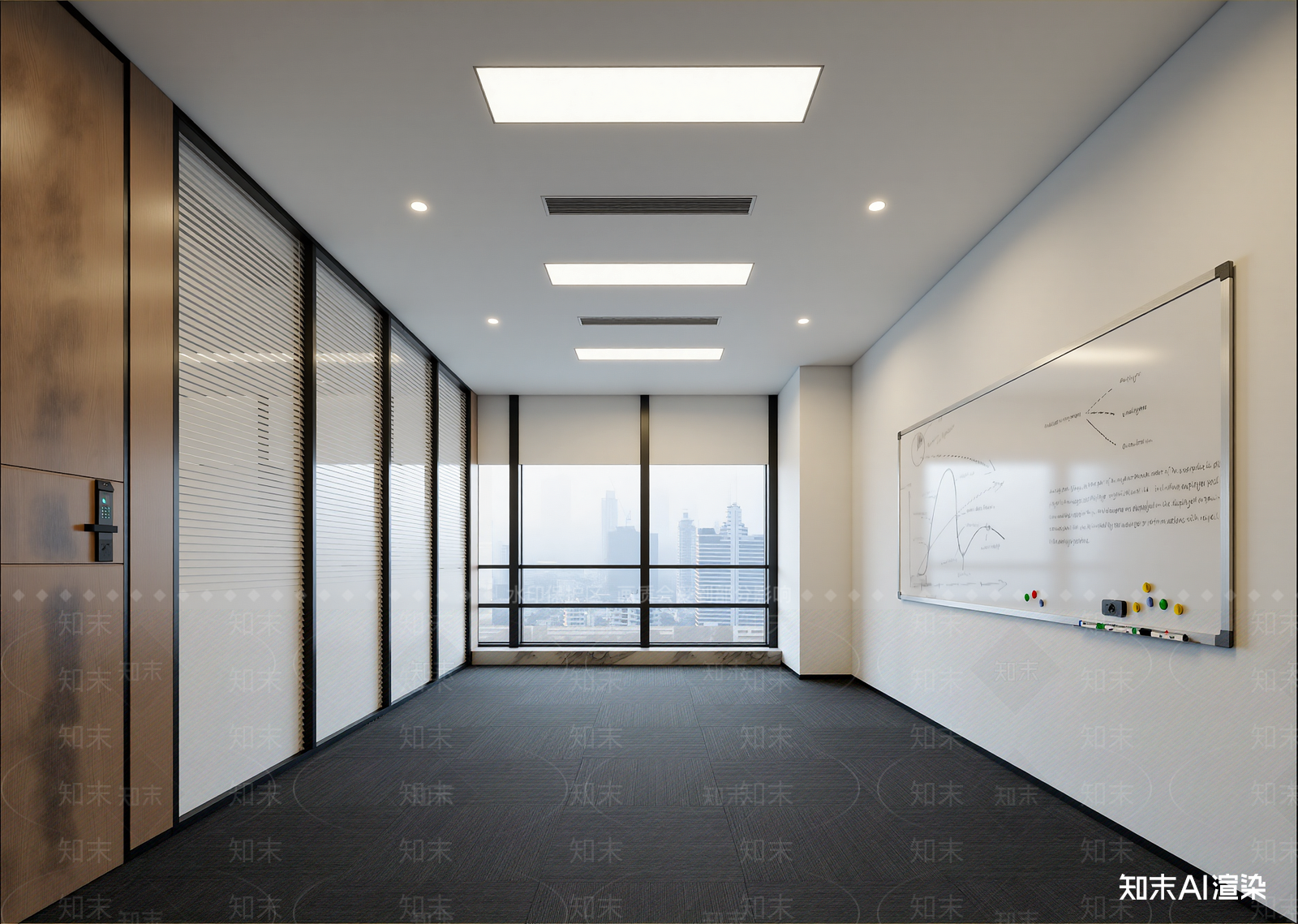 现代会议室3D模型下载【ID:1214423488】