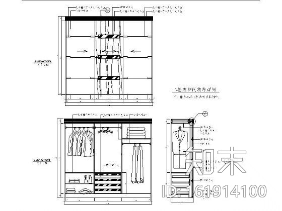 200㎡错层别墅装修图cad施工图下载【ID:161914100】