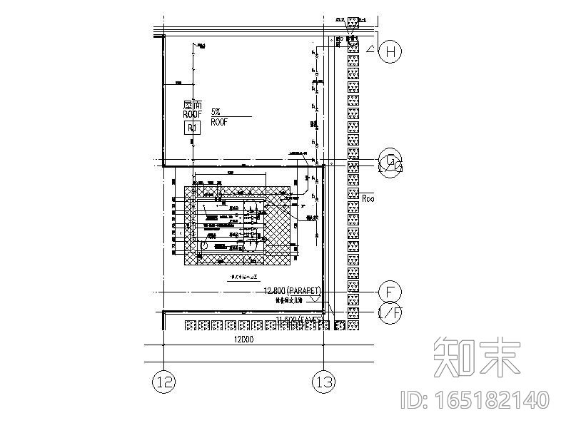 屋面水箱及卫生间大样图CADcad施工图下载【ID:165182140】