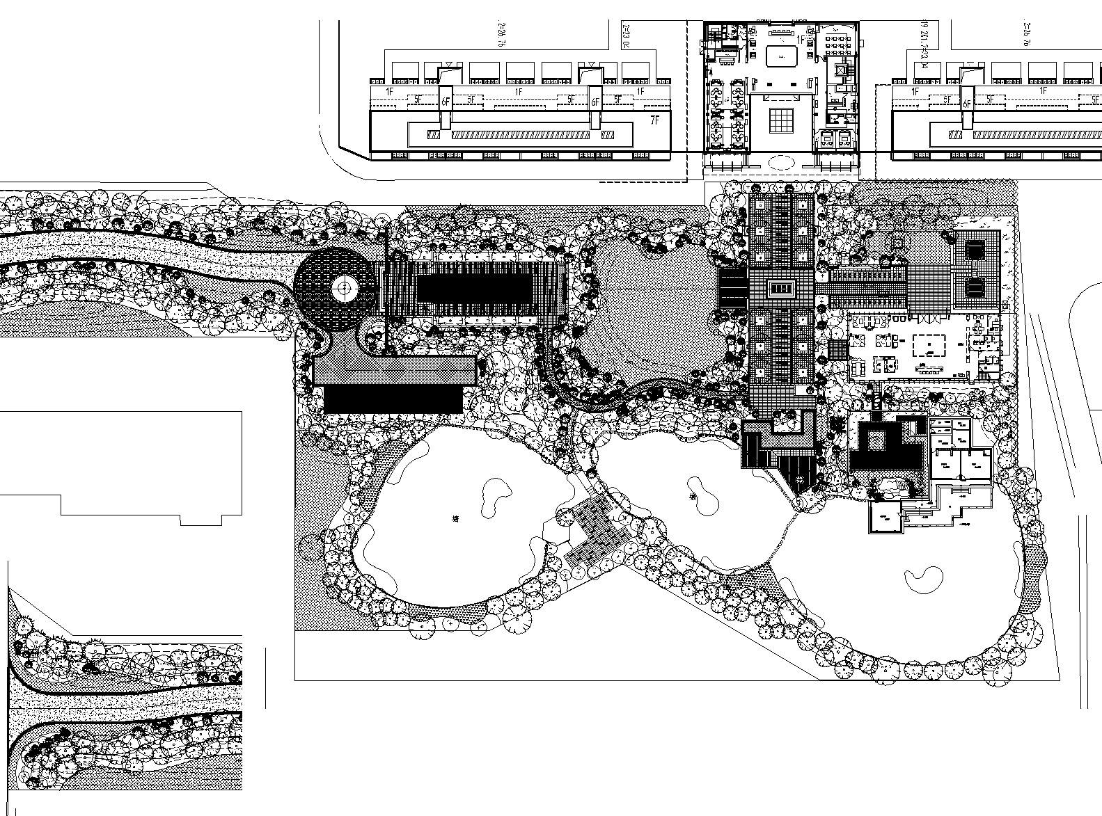 [浙江]融信公馆示范区植物CAD施工图+实景施工图下载【ID:161028176】