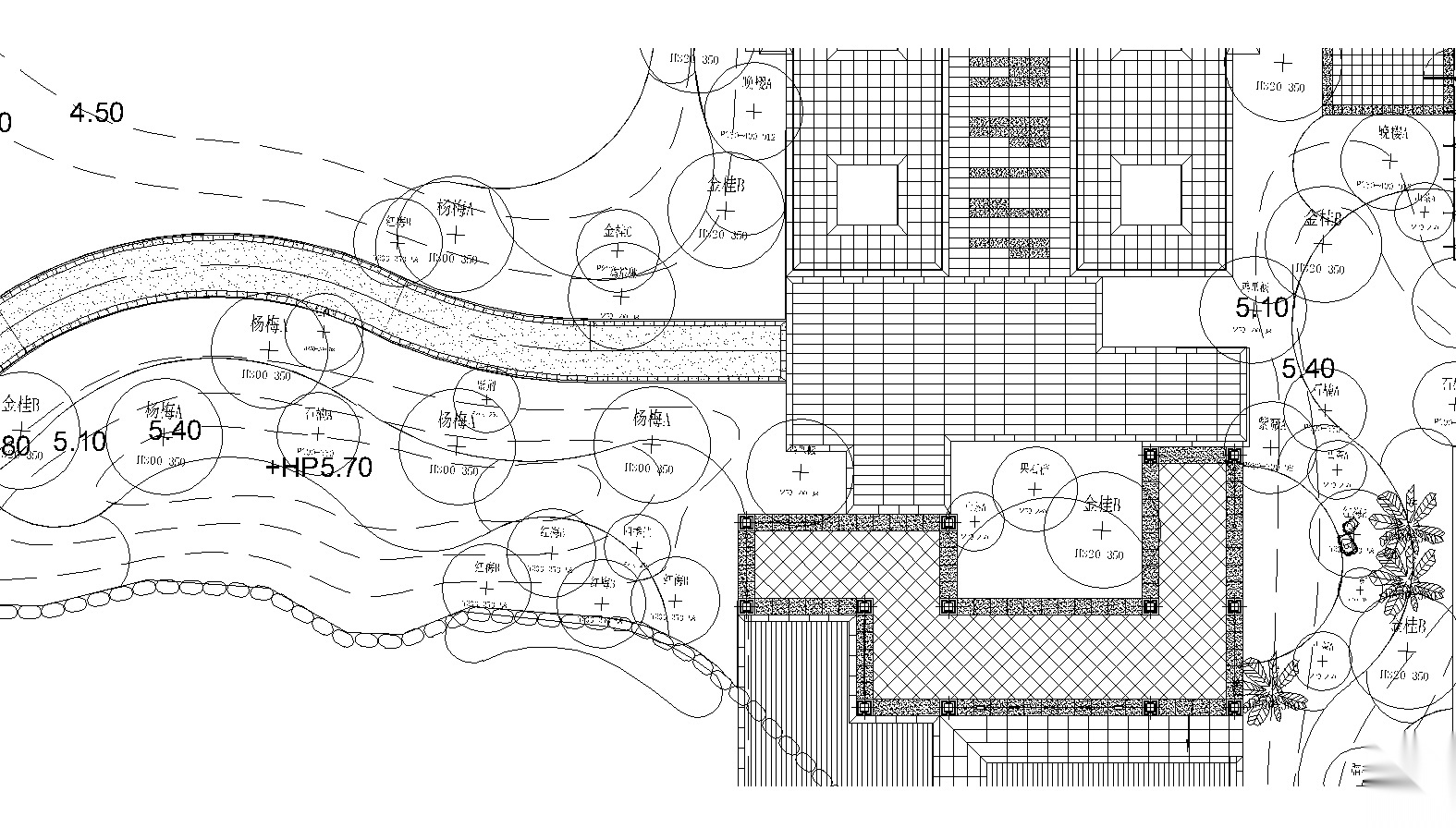 [浙江]融信公馆示范区植物CAD施工图+实景施工图下载【ID:161028176】