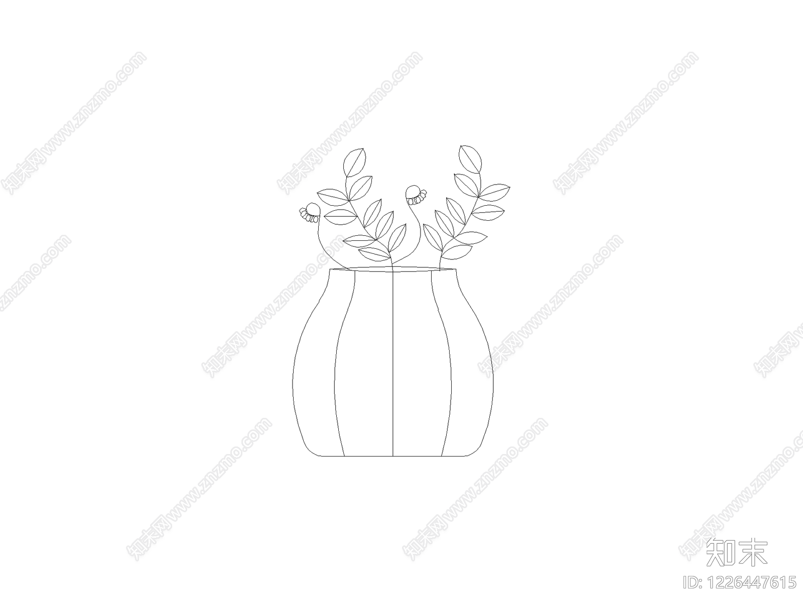 摆件cad施工图下载【ID:1226447615】