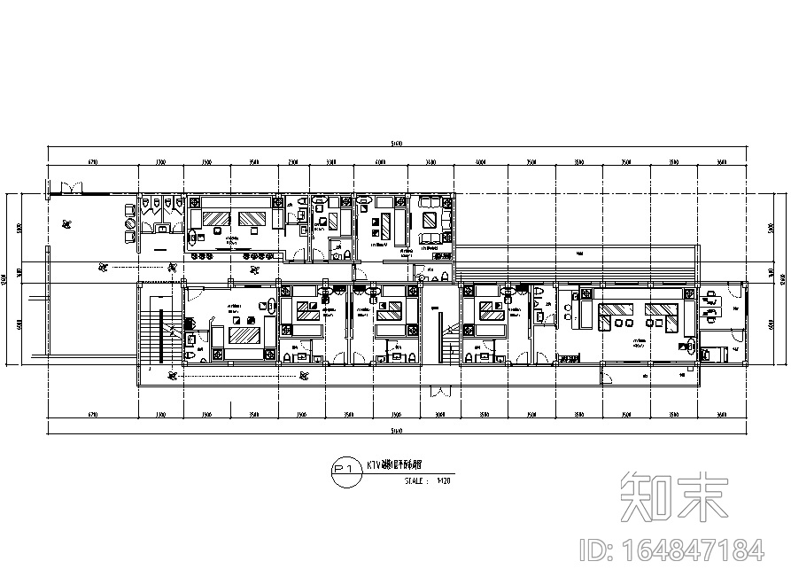 [安徽]琴港演艺吧KTV空间设计施工图（附效果图）cad施工图下载【ID:164847184】