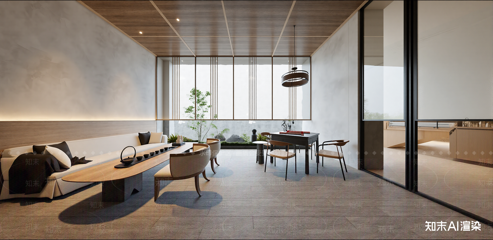 新中式棋牌室SU模型下载【ID:1216023623】