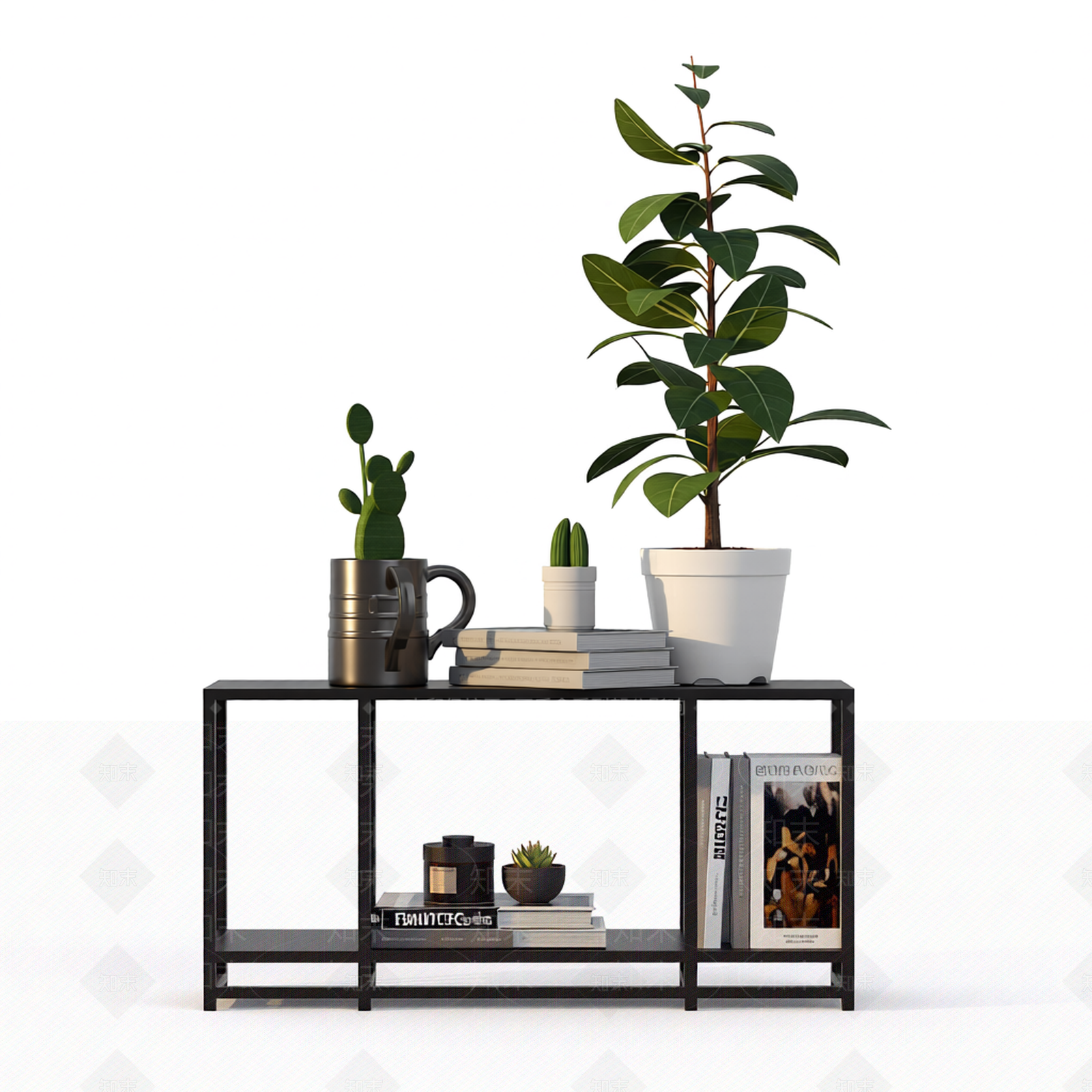 现代简约植物架3D模型下载【ID:1206189118】