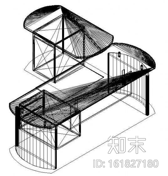 办公家具CAD模型7cad施工图下载【ID:161827180】