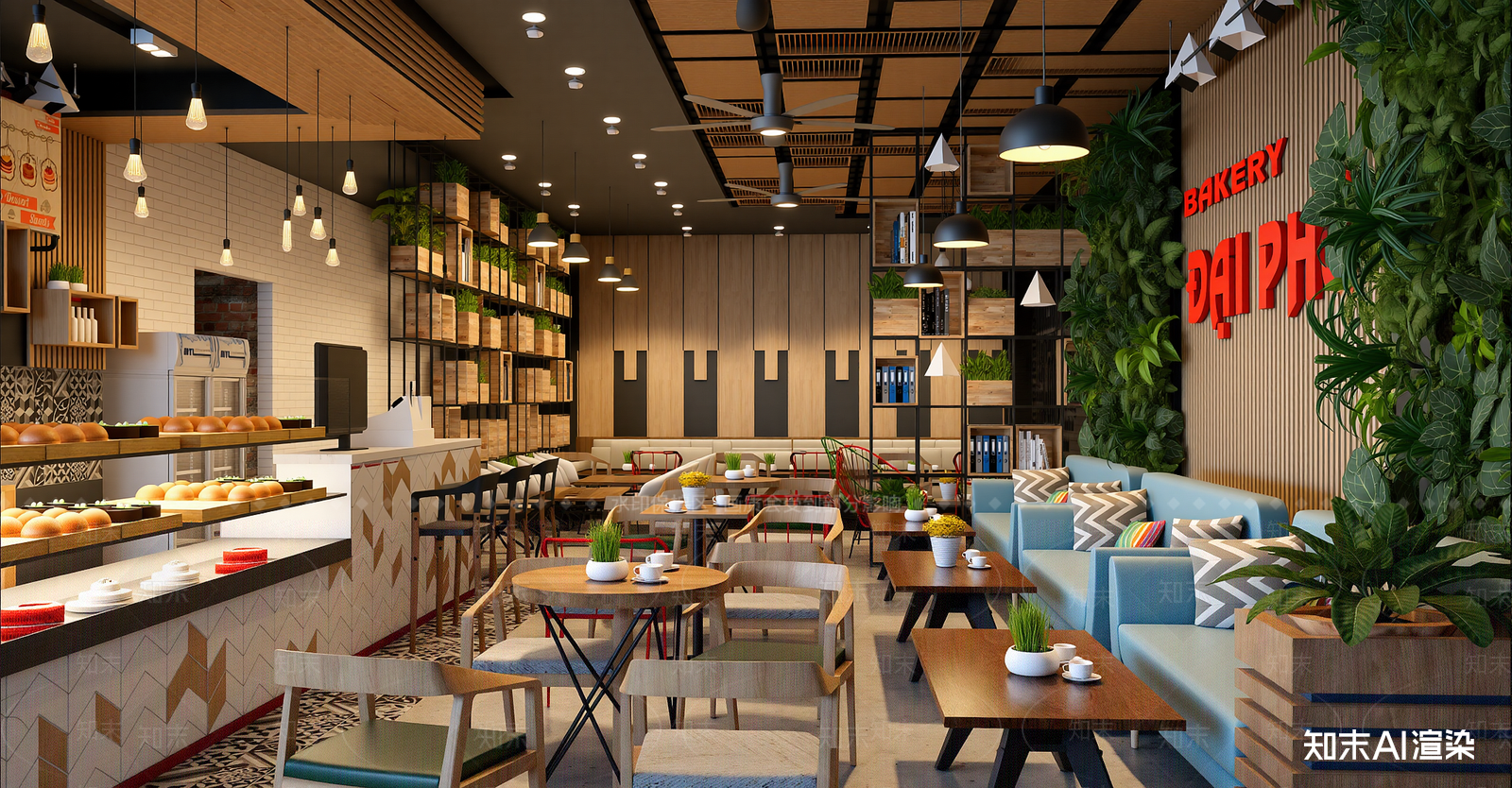 工业西餐厅SU模型下载【ID:1216043329】
