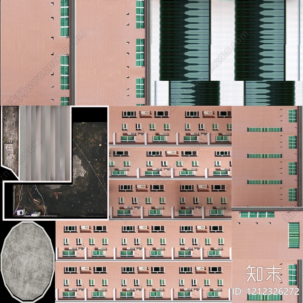建筑外立面贴图下载【ID:1212326272】