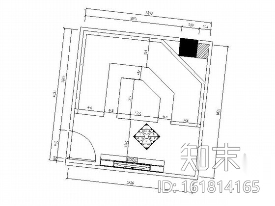 [厦门]精品量贩式KTV包厢室内装修施工图cad施工图下载【ID:161814165】