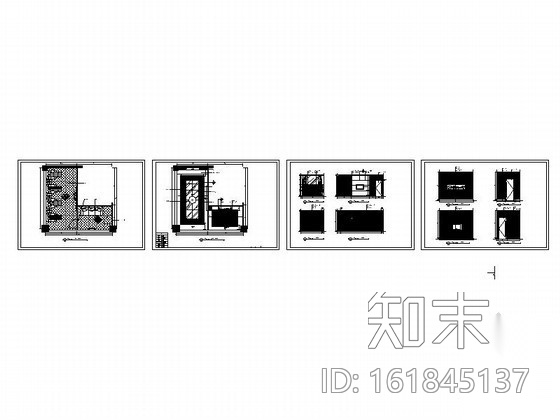 [陕西]某精品养生会所VIP包房装修图cad施工图下载【ID:161845137】