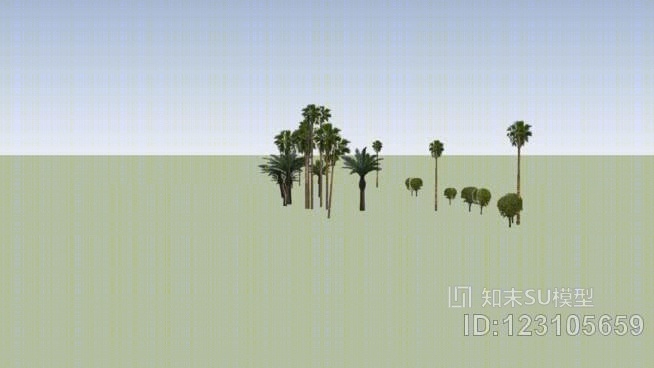 太空时代树木SU模型下载【ID:123105659】