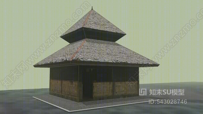 鸟舍SU模型下载【ID:543028746】