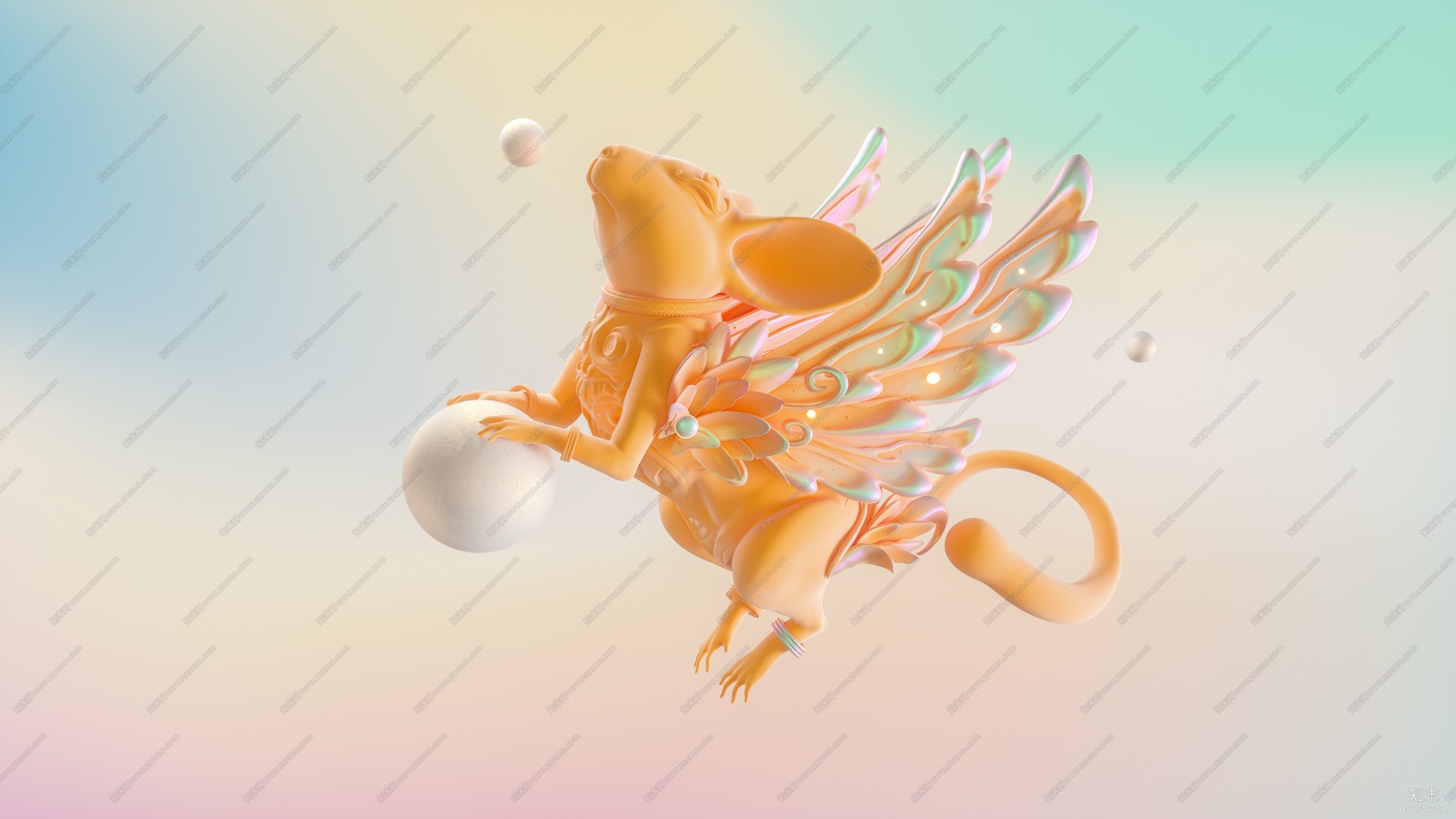 飞天鼠CG模型下载【ID:175165191】