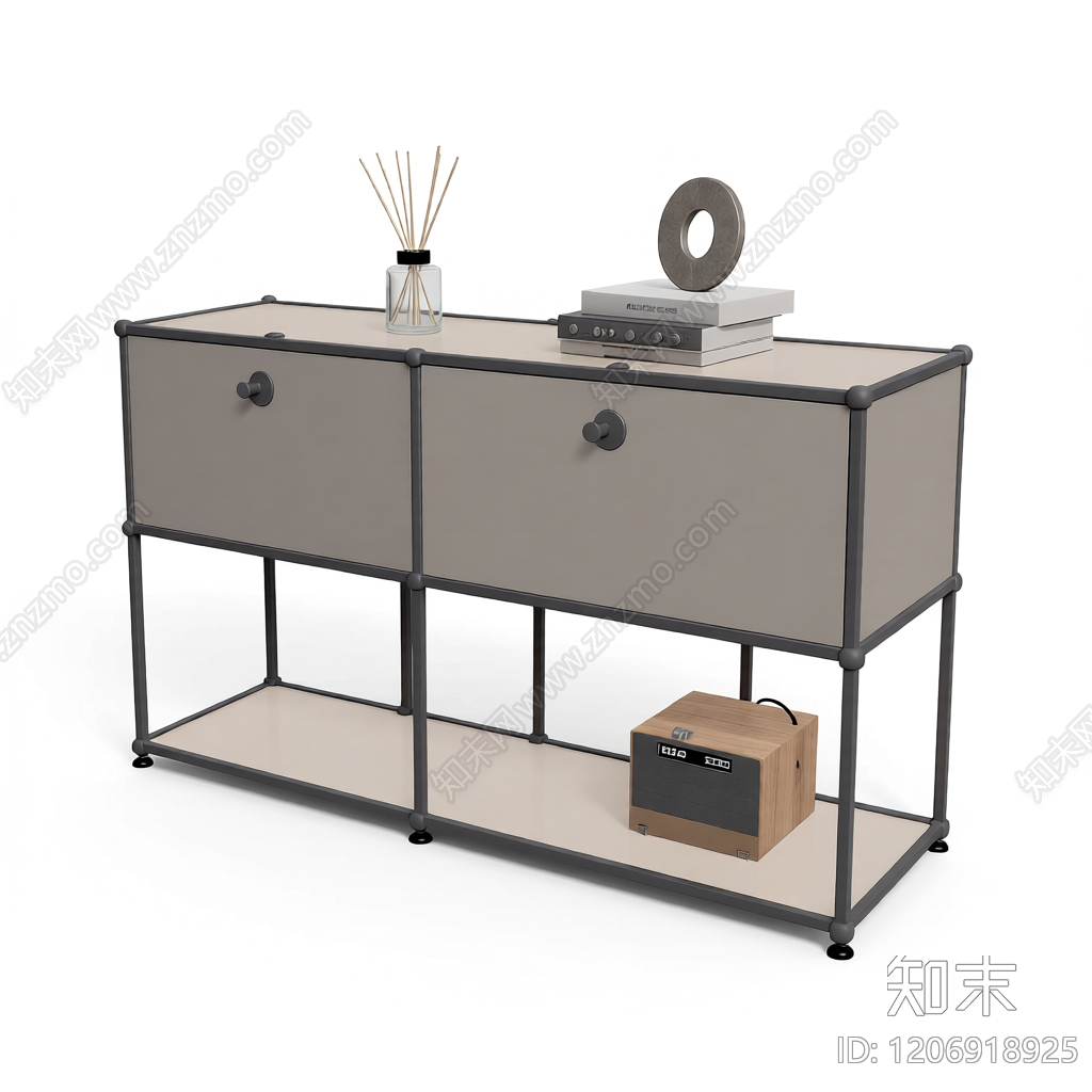 金属框架储物柜3D模型下载【ID:1206918925】