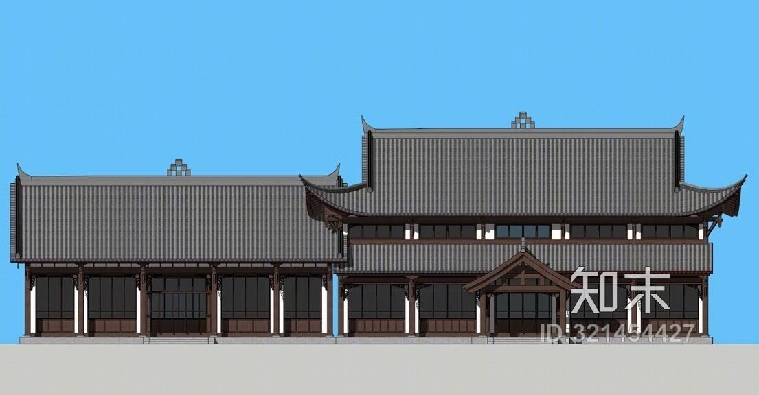 川东民居SU模型下载【ID:321454427】