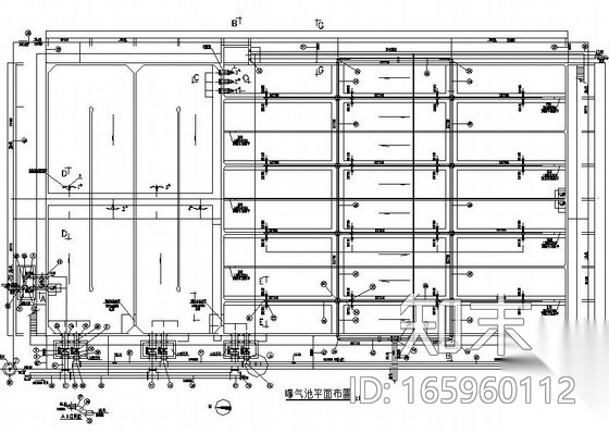 A2O工艺污水处理厂水施图纸施工图下载【ID:165960112】