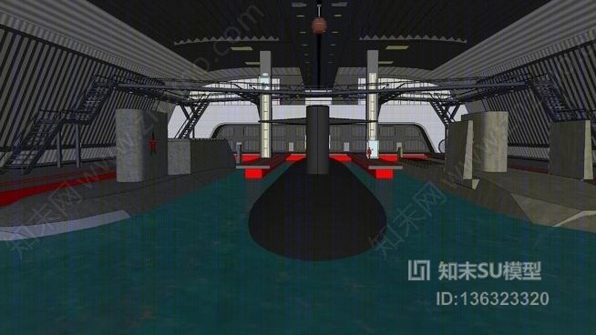 liparus潜艇笔SU模型下载【ID:136323320】