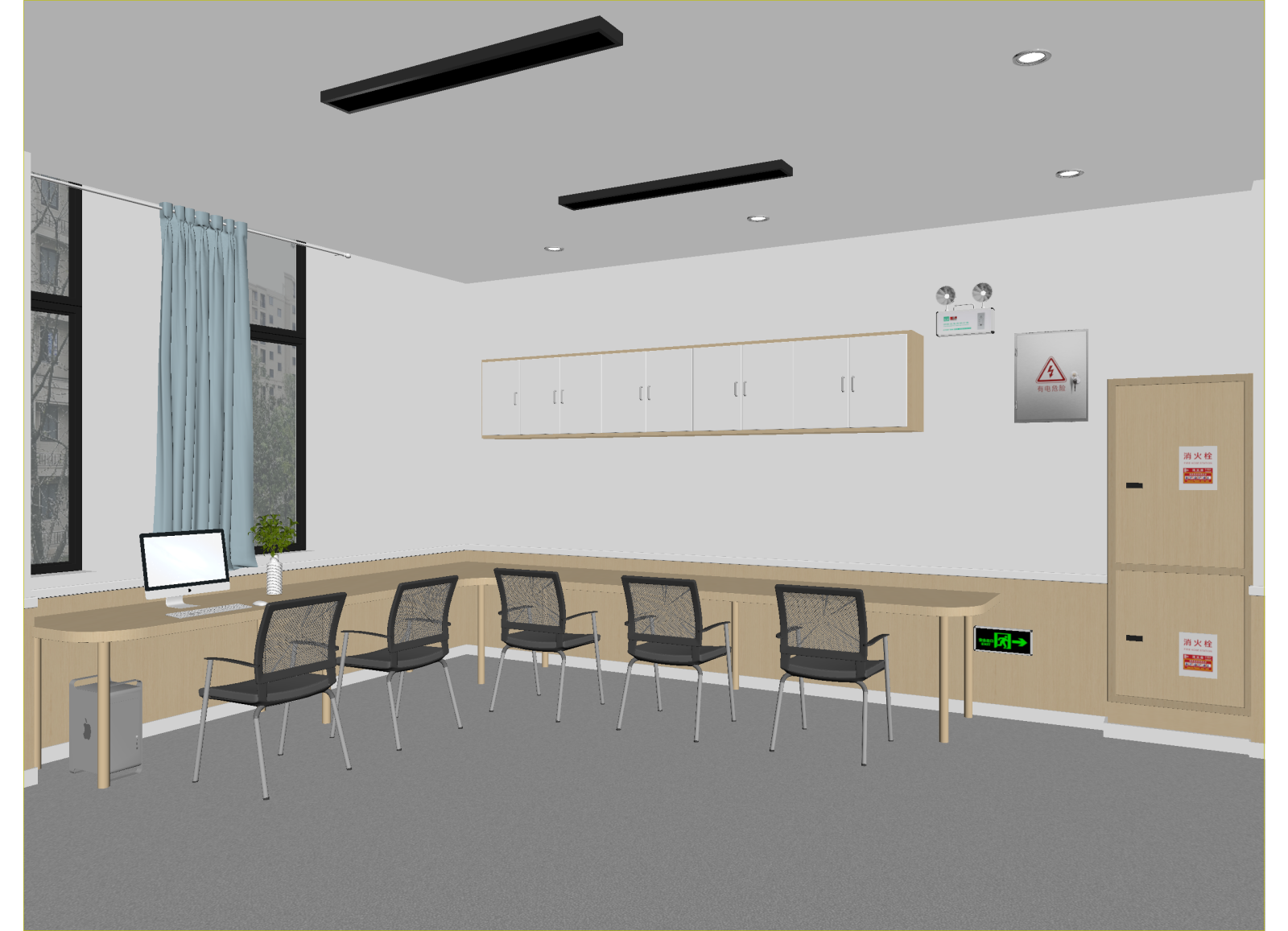 办公区3D模型下载【ID:1214587185】