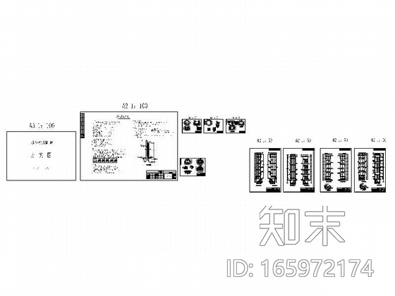 无机房观光电梯工程方案图cad施工图下载【ID:165972174】