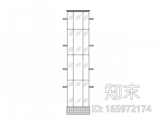 无机房观光电梯工程方案图cad施工图下载【ID:165972174】