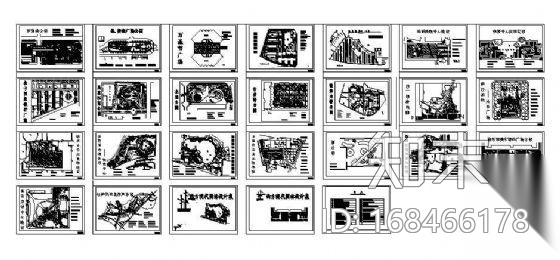 西方现代园林设计图集施工图下载【ID:168466178】