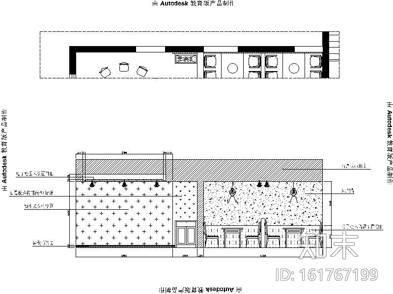 [柳州]新中式自然清新火锅店室内设计施工图（含效果图）cad施工图下载【ID:161767199】
