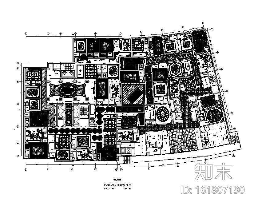 知名会所空间设计施工图（附效果图）cad施工图下载【ID:161807190】