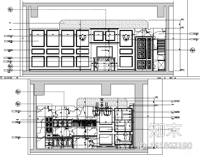 知名会所空间设计施工图（附效果图）cad施工图下载【ID:161807190】