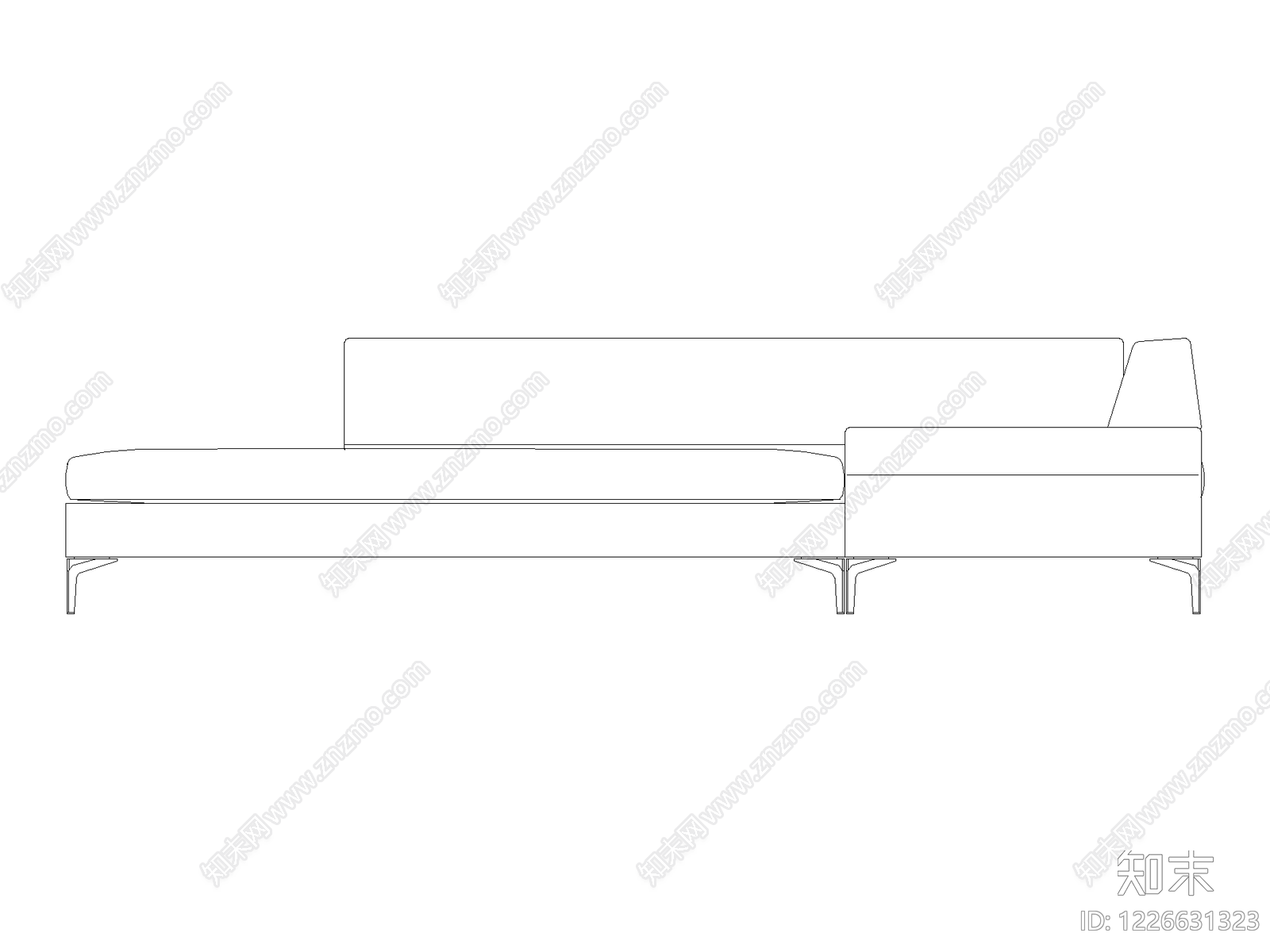 沙发cad施工图下载【ID:1226631323】