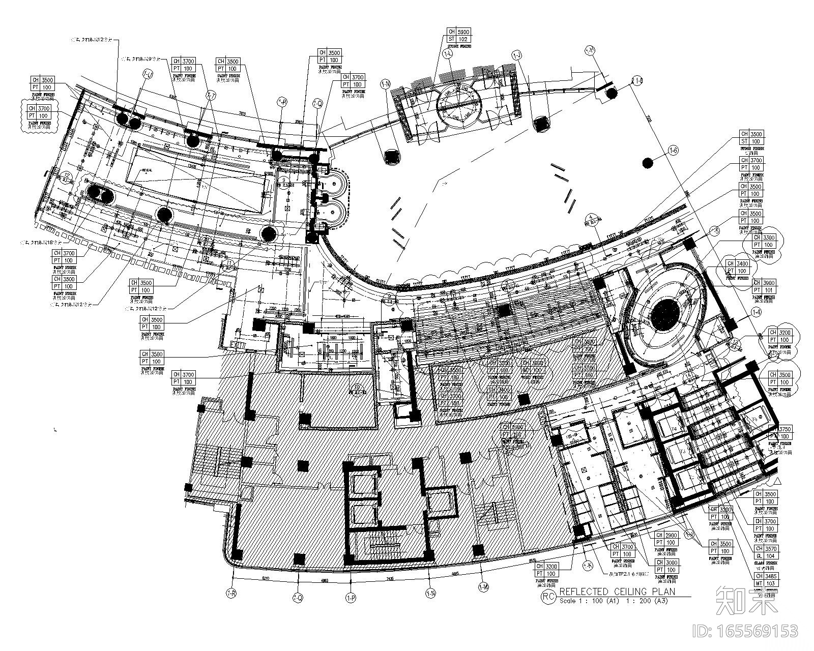 [浙江]丽笙东港大酒店室内装修设计施工图cad施工图下载【ID:165569153】