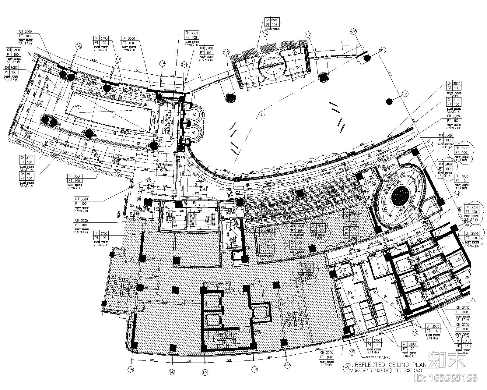 [浙江]丽笙东港大酒店室内装修设计施工图cad施工图下载【ID:165569153】