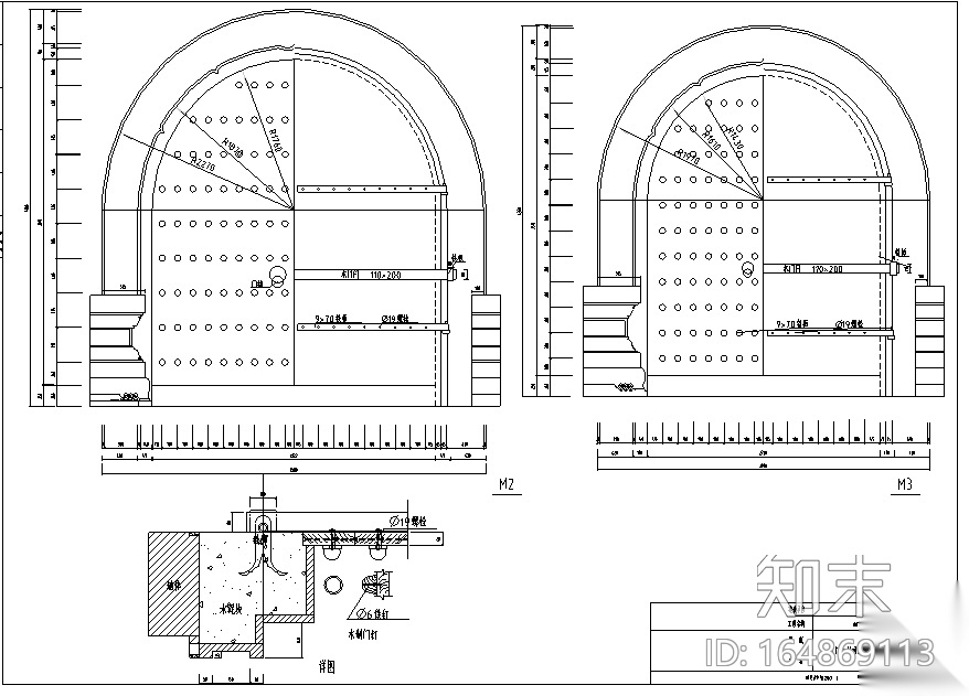 [广东]珠海普驼寺庙建筑设计施工图cad施工图下载【ID:164869113】