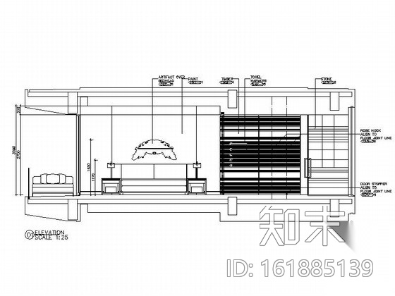 [山东]七星酒店客房室内设计施工图（含方案）cad施工图下载【ID:161885139】