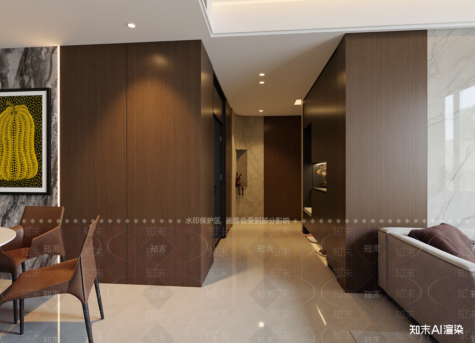 现代玄关3D模型下载【ID:1214599712】