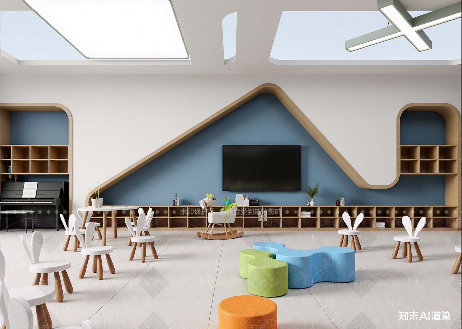 现代儿童乐园3D模型下载【ID:1214645912】