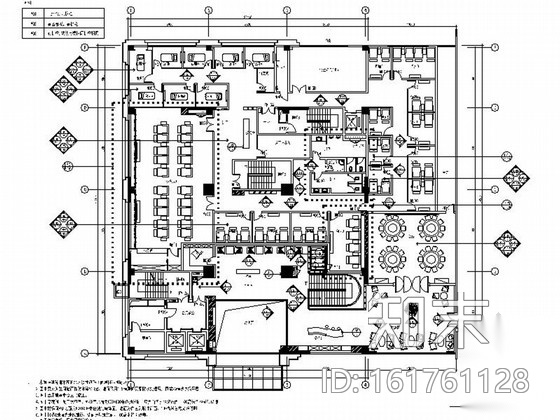 [江苏]特色现代风格四星级酒店室内装修施工图（含效果）施工图下载【ID:161761128】