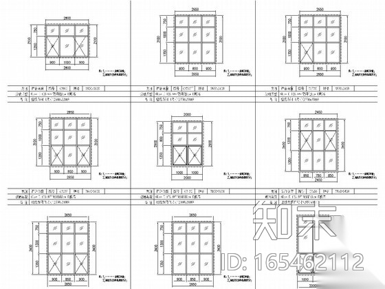 18层环保大楼幕墙施工图（明框玻璃幕墙cad施工图下载【ID:165462112】