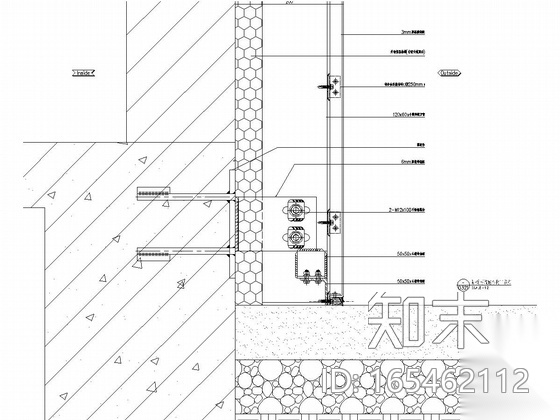 18层环保大楼幕墙施工图（明框玻璃幕墙cad施工图下载【ID:165462112】