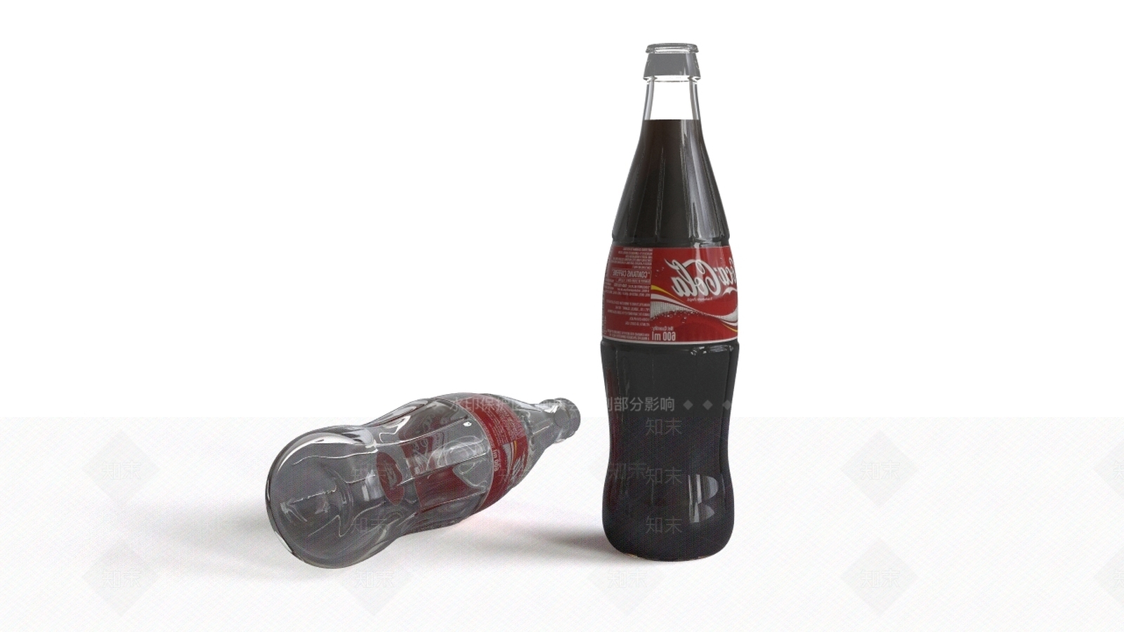 酒水食物3D模型渲染效果图