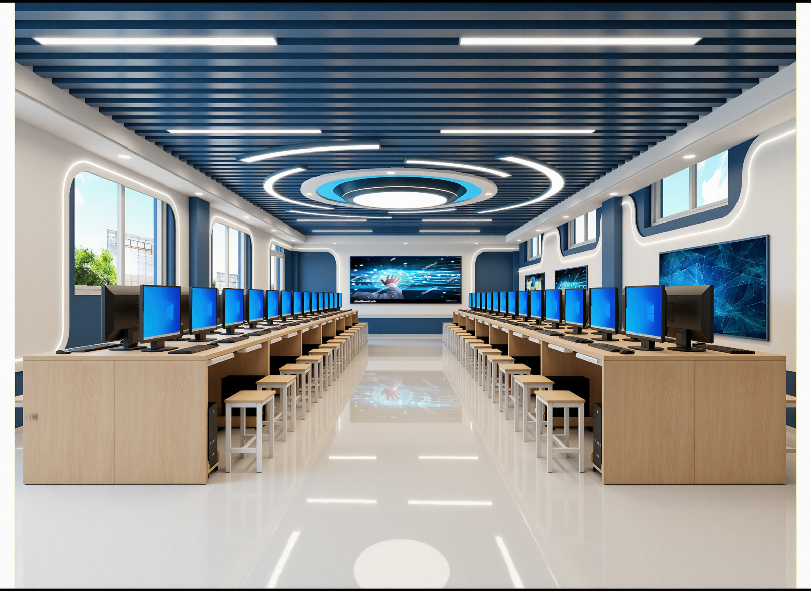 现代网吧网咖3D模型下载【ID:1214694455】