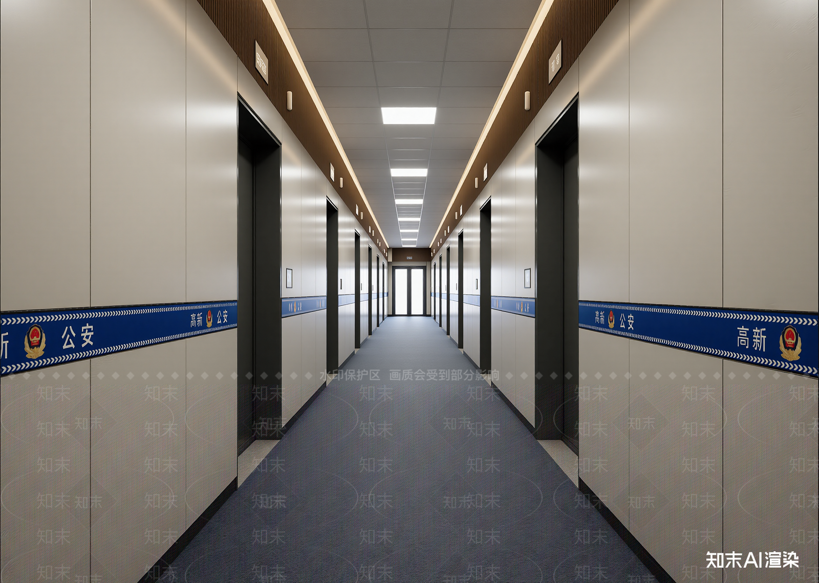现代走廊3D模型下载【ID:1214757427】