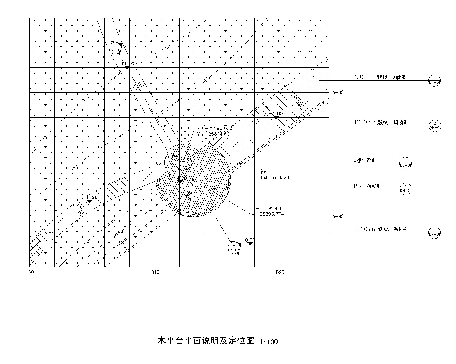 某别墅区景观设计施工图（英式风格)cad施工图下载【ID:161079199】