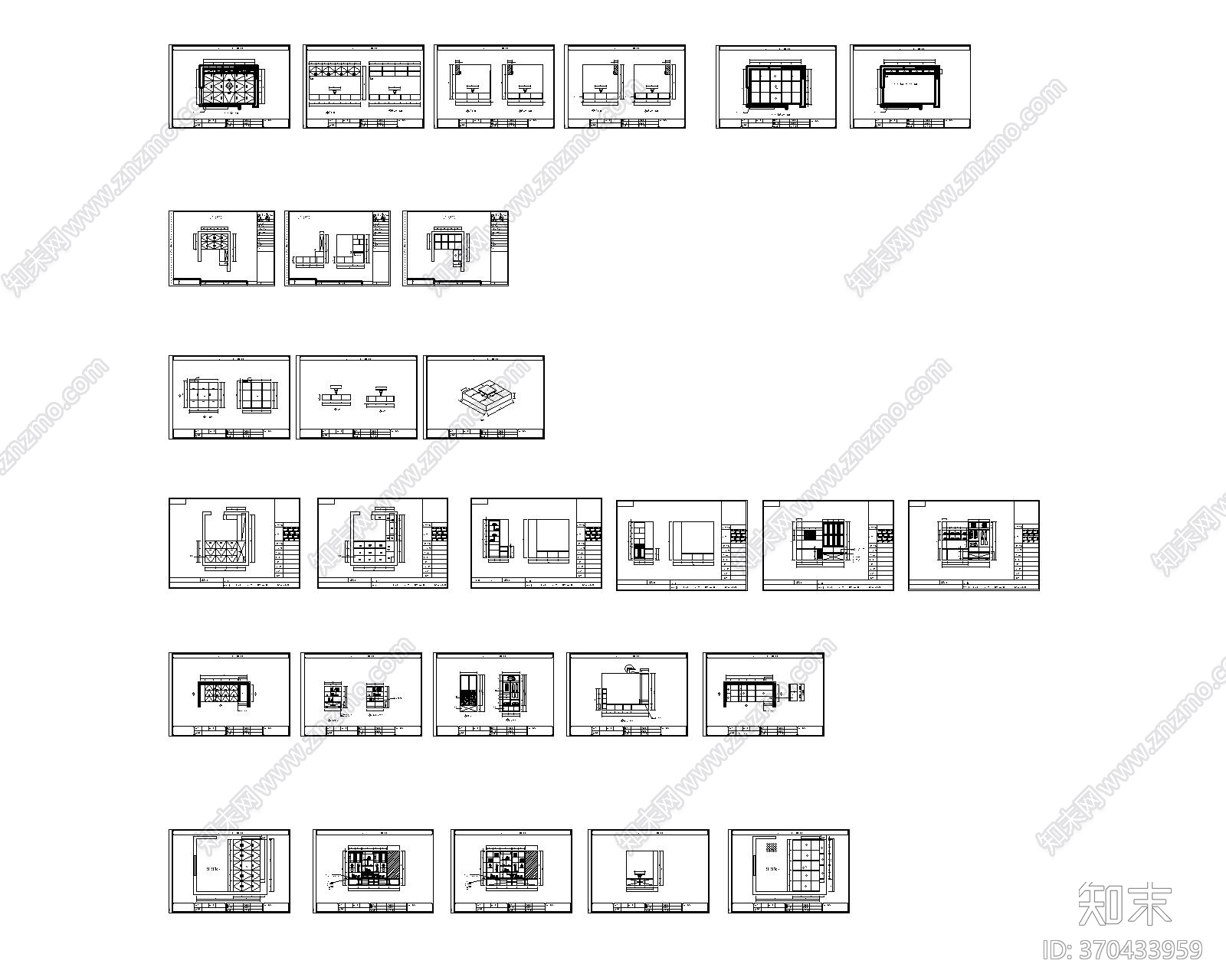 18套榻榻米CAD图纸-2004版cad施工图下载【ID:170399359】