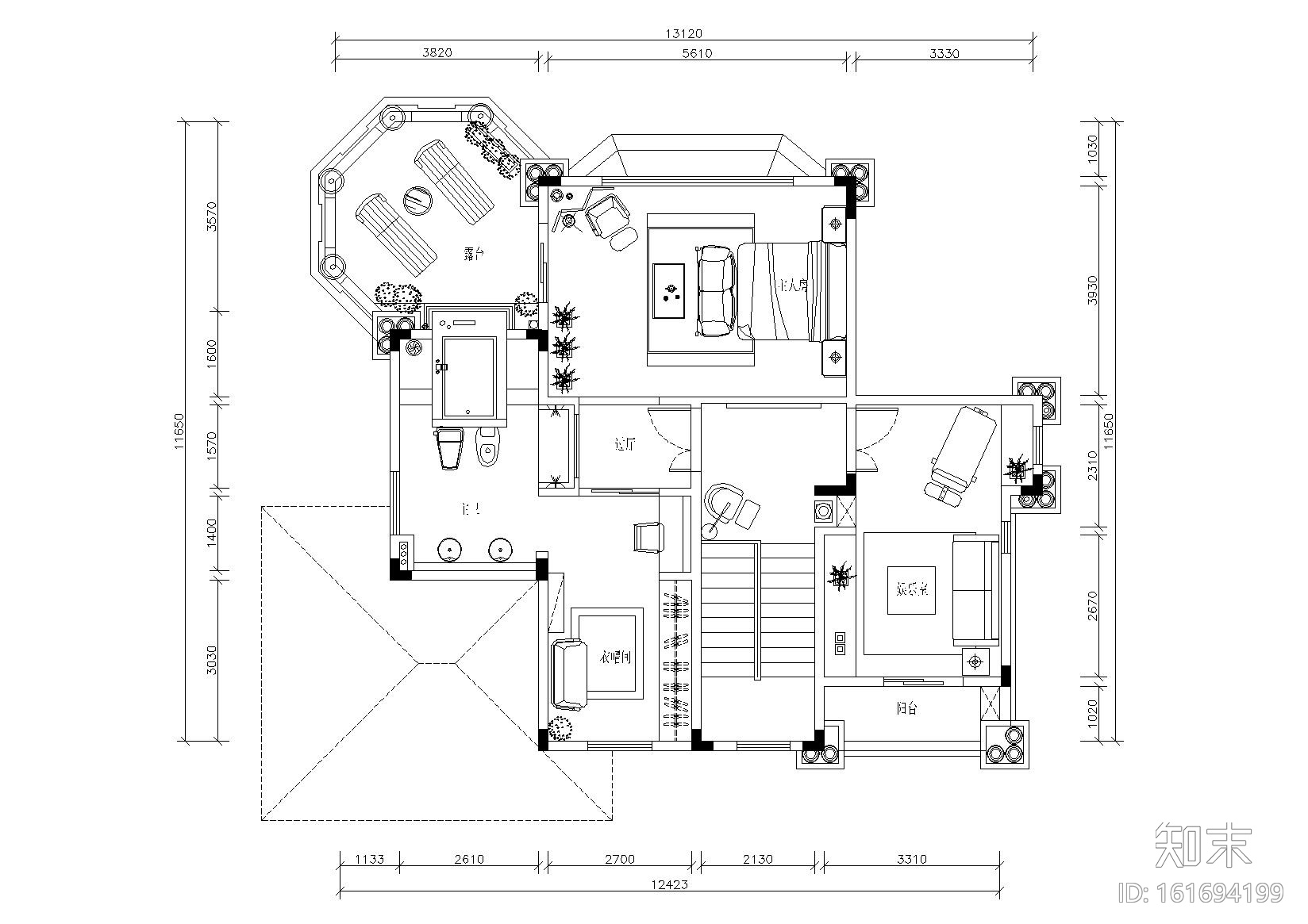 三层别墅平面系统施工图cad施工图下载【ID:161694199】