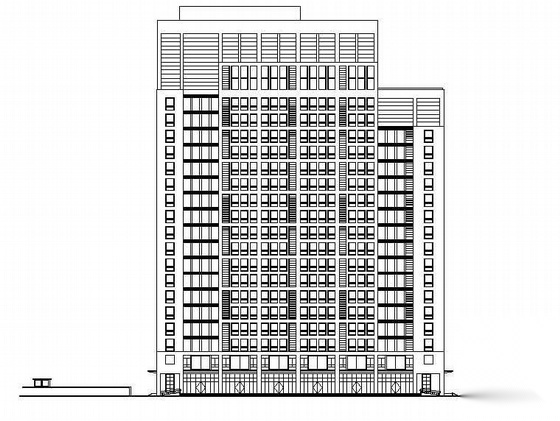 某二十二层综合楼建筑施工图施工图下载【ID:165945136】