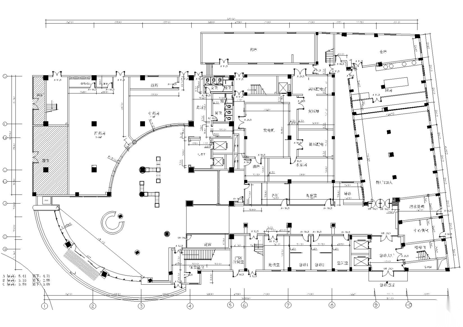 [广东]深圳港龙医院室内装饰设计项目施工图cad施工图下载【ID:160651101】