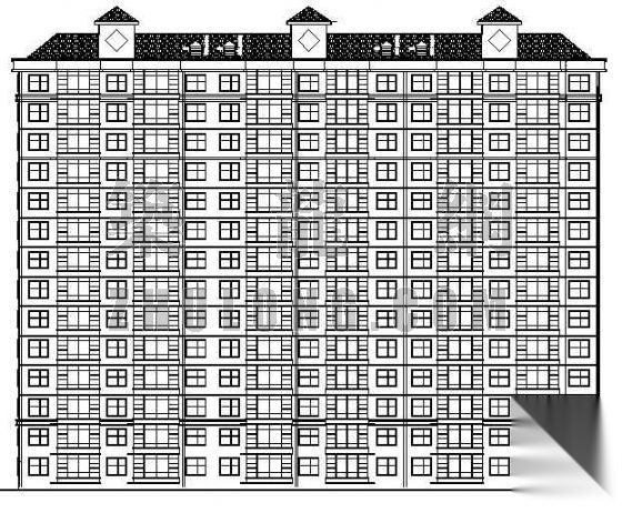 某十四层住宅建筑施工方案图cad施工图下载【ID:149855124】