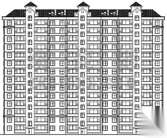 某十四层住宅建筑施工方案图cad施工图下载【ID:149855124】