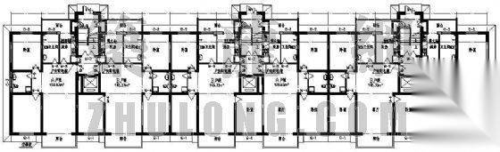 某十四层住宅建筑施工方案图cad施工图下载【ID:149855124】